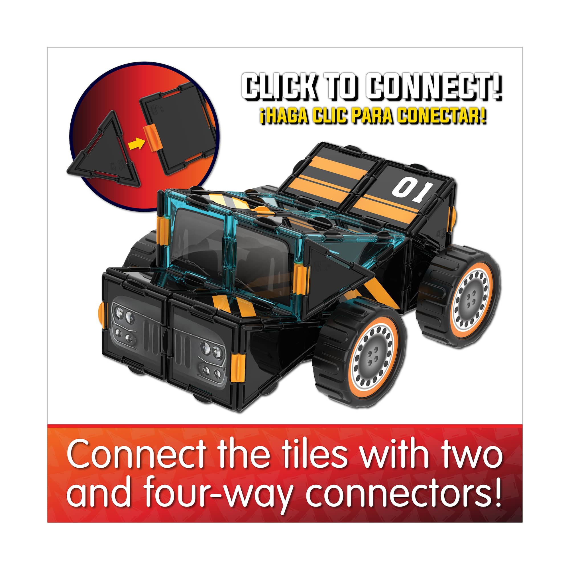 Techno Tiles - Muscle Car: 100+ Pcs